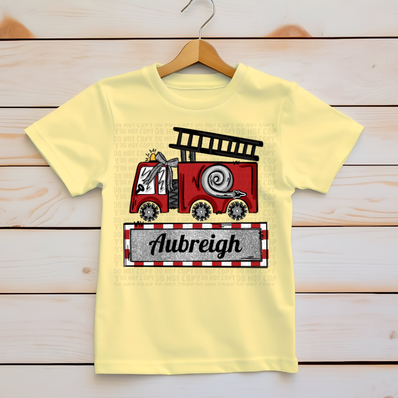 Firetruck w/ Custom Name