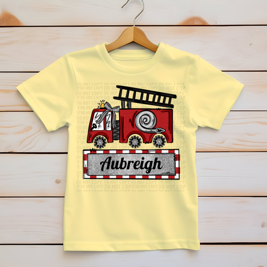 Firetruck w/ Custom Name