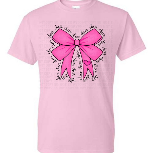 Pink Cheer Bow