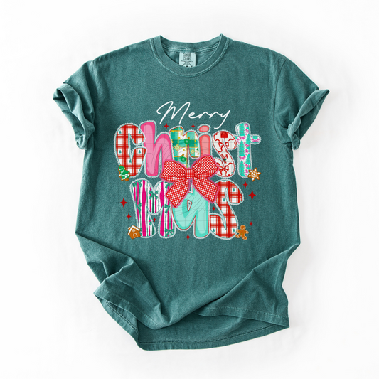 Preppy Merry Christmas Stacked