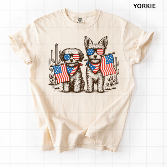Patriotic Yorkie