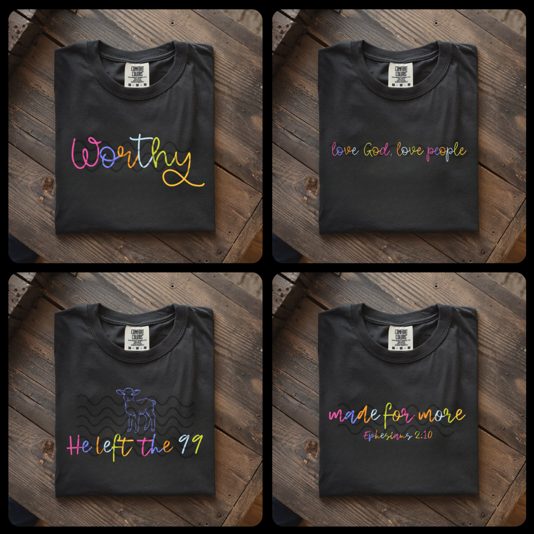 Rainbow Colored Minimalist Faith Based