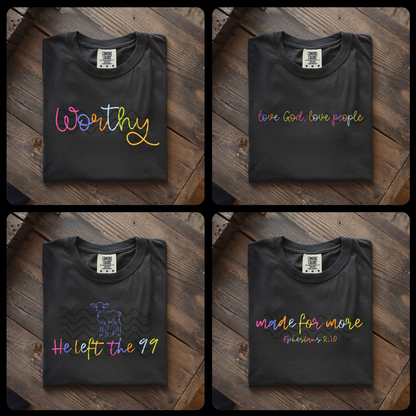 Rainbow Colored Minimalist Faith Based