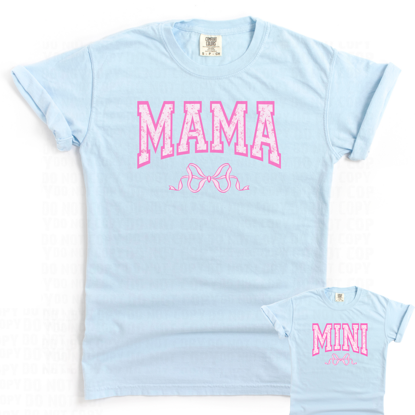 Mama + Mini Chinoiserie with Bow- Pink