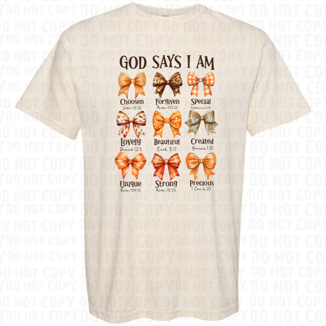 God says I am - Fall Bows