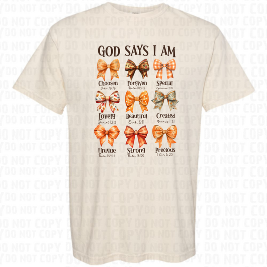 God says I am - Fall Bows