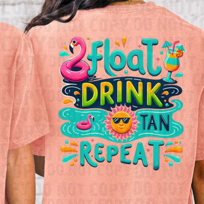 Float Drink Tan Repeat