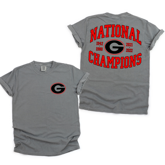 GA National Champs- list of years