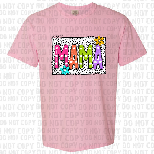 Mama Bright Dalmatian Print Square