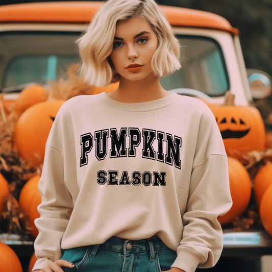 Pumpkin Season Bold Black Grunge