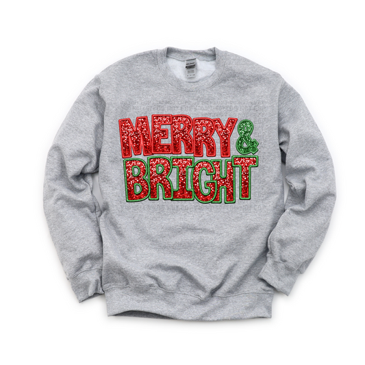 Merry & Bright Faux Sequin