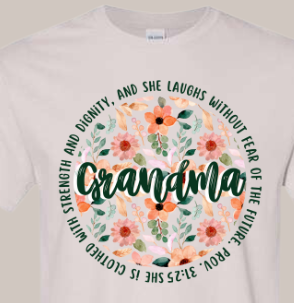 Proverbs 31 Woman Green Floral