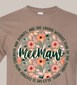 Proverbs 31 Woman Green Floral