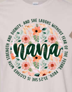 Proverbs 31 Woman Green Floral