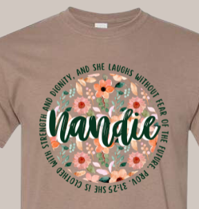 Proverbs 31 Woman Green Floral