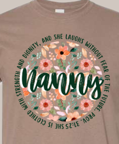 Proverbs 31 Woman Green Floral