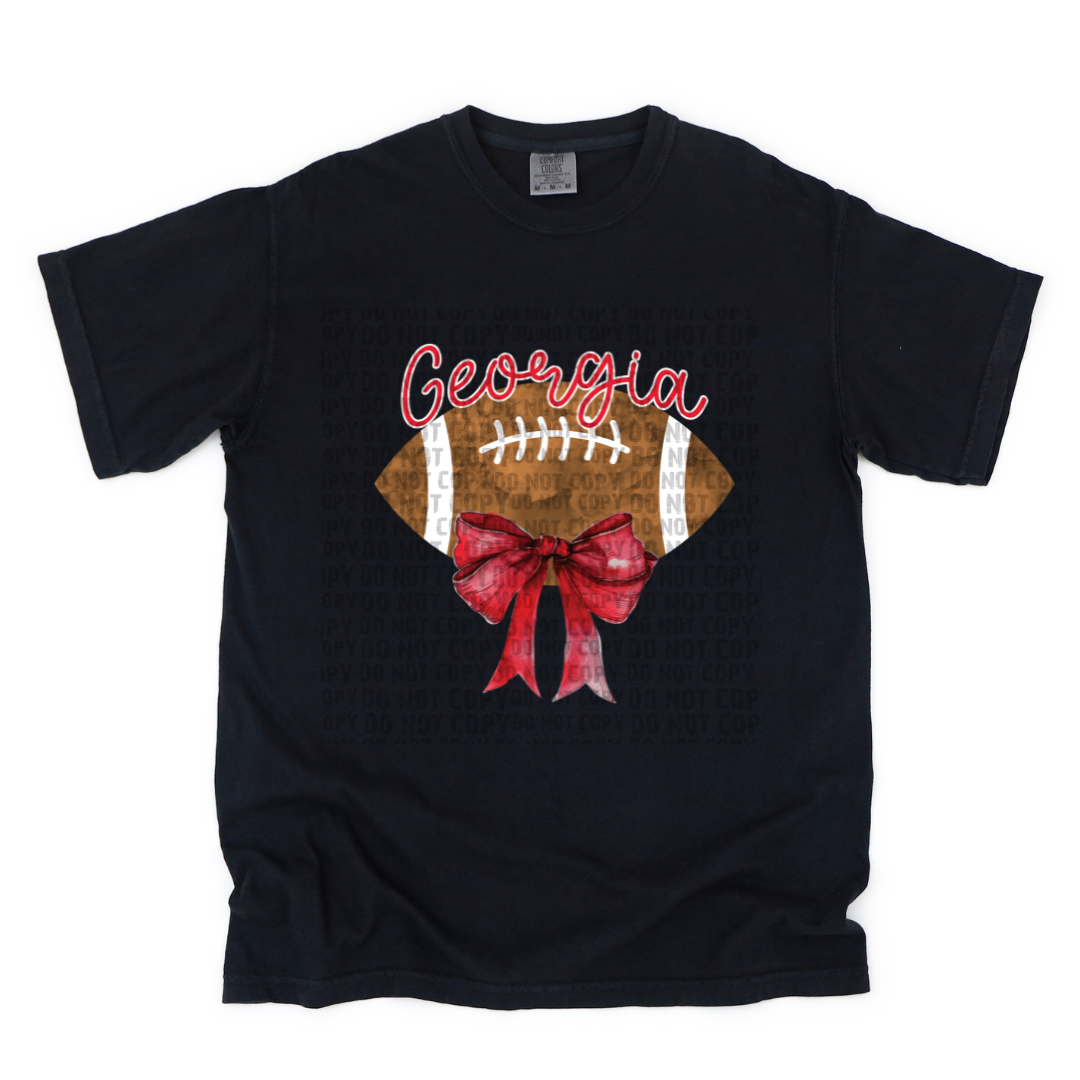 Georgia Football Red Bow