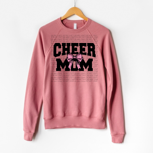 Cheer Mom-pink bow