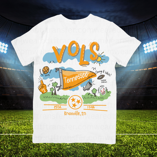 Football Team Doodles - Vols