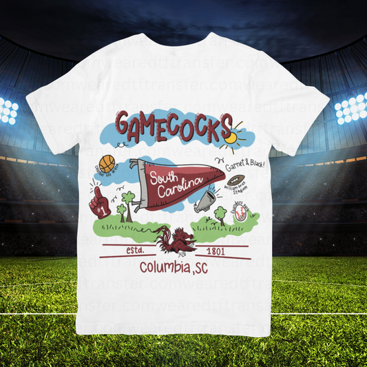 Football Team Doodles - Gamecocks