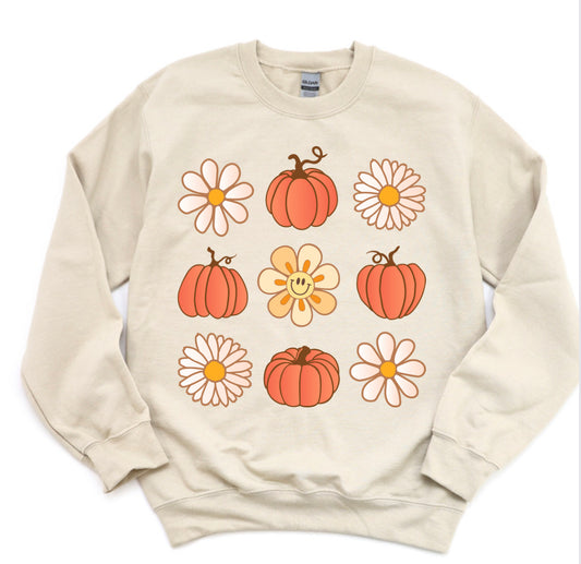 Pumpkins & Daisies Tic-Tac-Toe