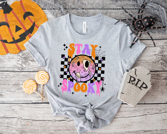 Stay Spooky Retro Checkered