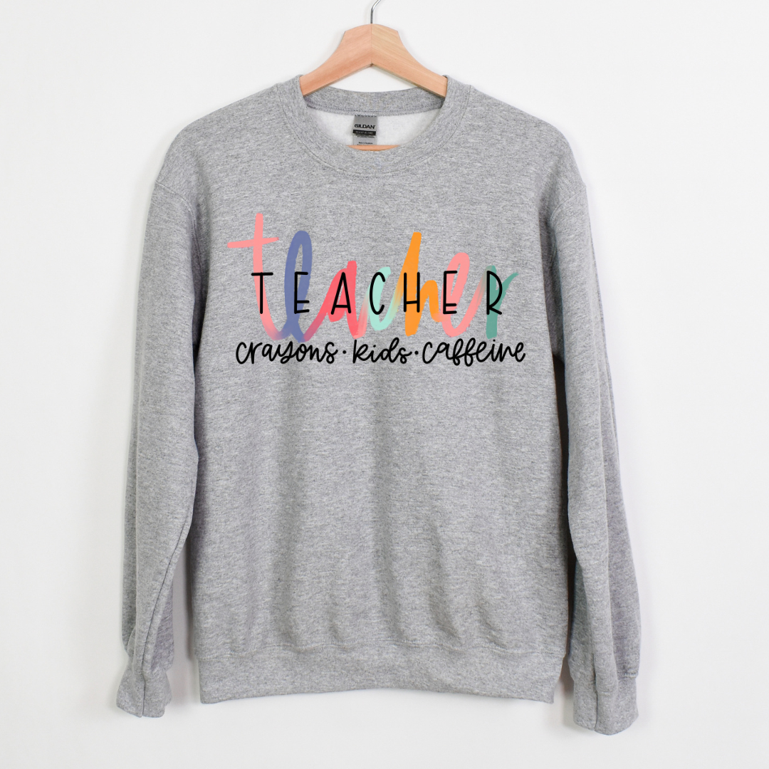 Teacher - crayons kids caffeine