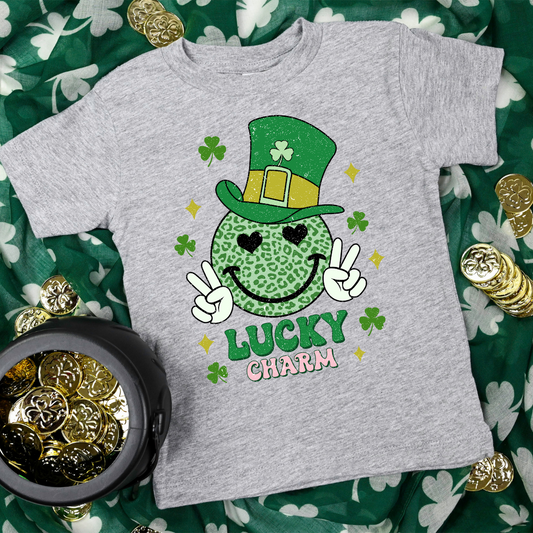 Peace Lucky Charm (pink & green)