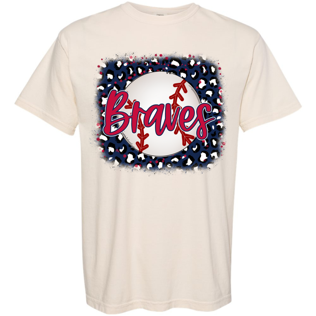 Braves Baseball - Navy Cheetah