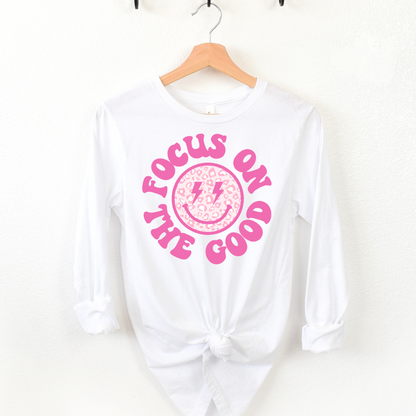 Focus on the Good pink smiley