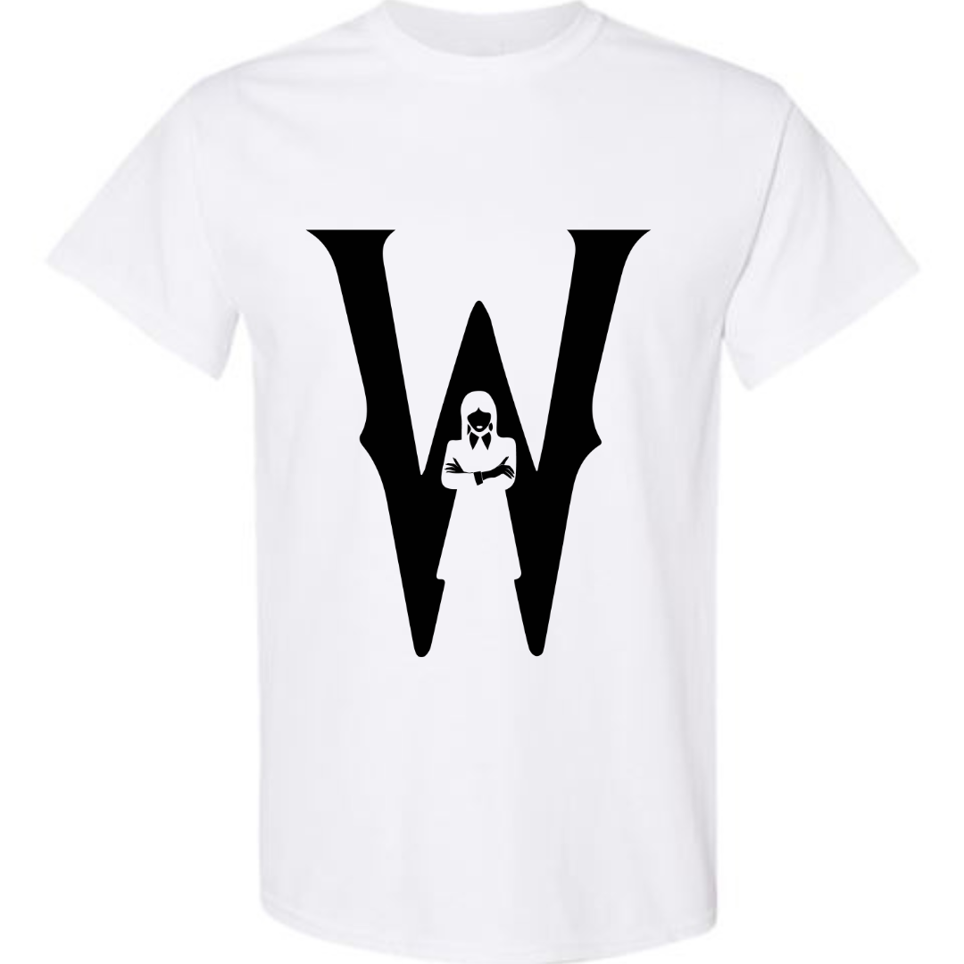 W Addams (white or black)