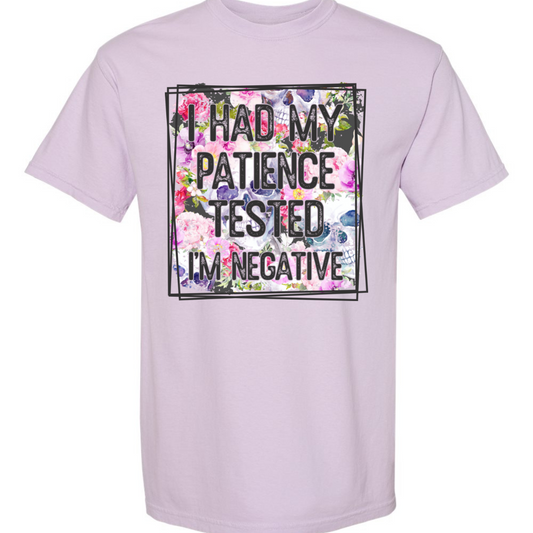 Negative Patience - Floral Design
