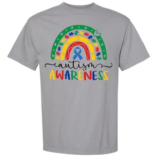 Autism Awareness Colorful Rainbow