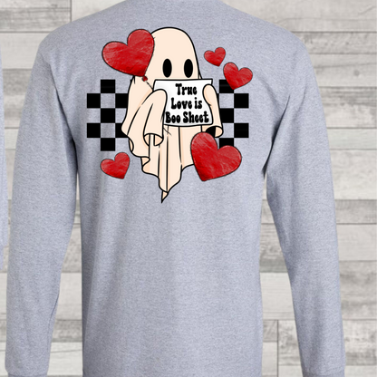 True Love is Boo Sheet w/ Matching Pocket Option