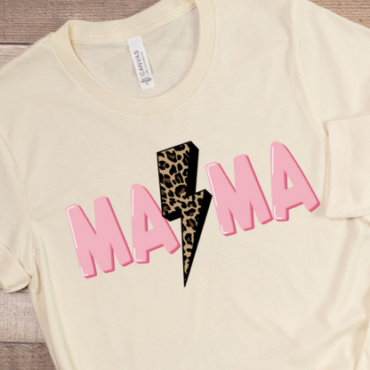 Mama & Mini Pink Leopard Lightning