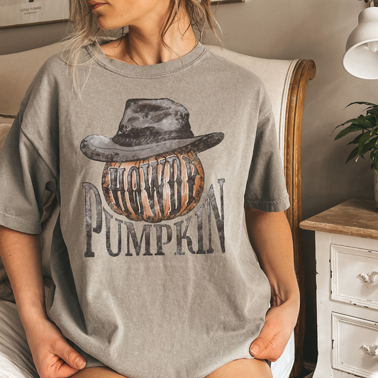 Howdy Pumpkin rustic cowboy style